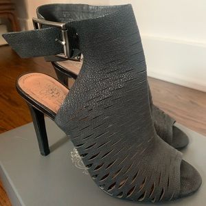 Vince Camuto Laser Cut Leather Heels
